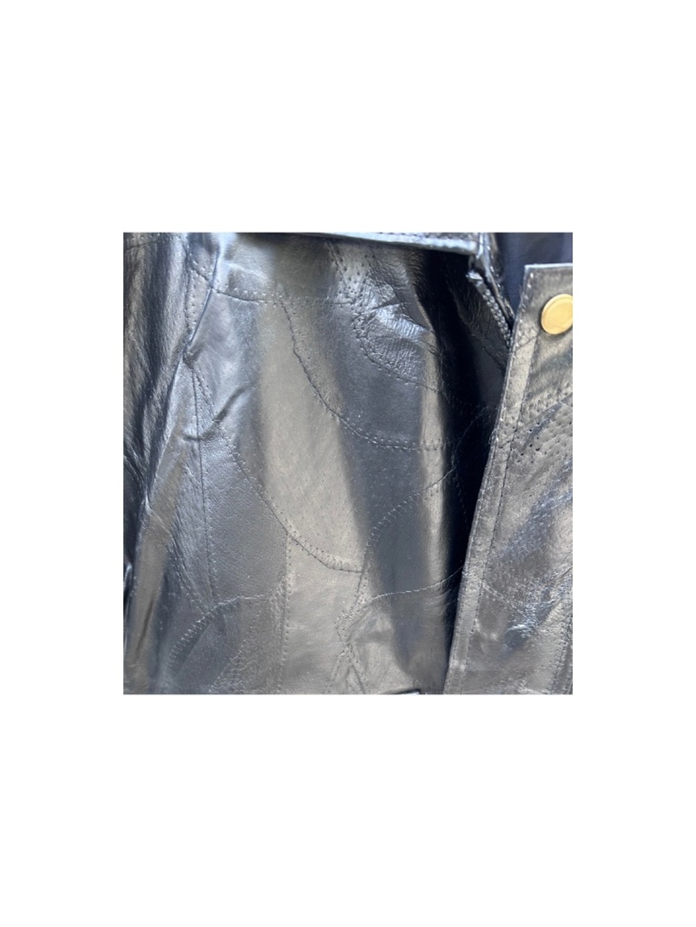 Genuine leather jacket with patchwork designs - Picture 5 of 5